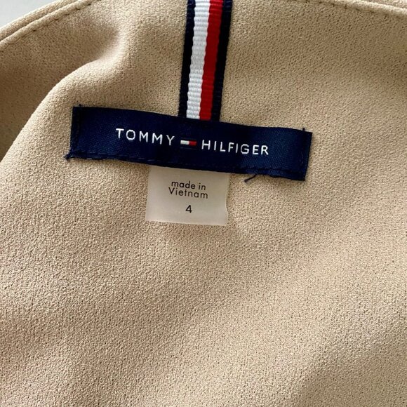 Tommy Hilfiger Sleeveless Scuba Crepe Dress with Front Zipper Pockets Size 4 - Picture 7 of 10
